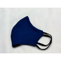 Maska ochronna z bawełny wielorazowego użytku - granatowa